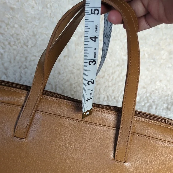 Furla Tan Leather Laptop Bag - Picture 8 of 11